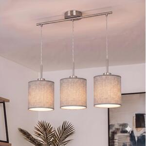 Brilagi - Lampadario LED a sospensione con cavo NUBILA 3xE27/60W/230V grigio