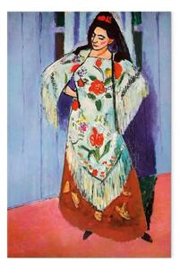 Riproduzione quadro Henri Matisse - Madame Matisse con scialle di Manila
