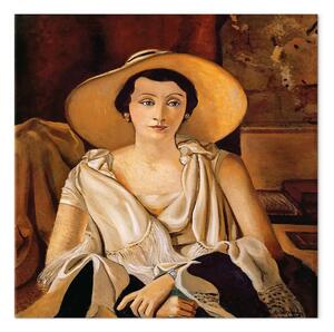 Riproduzione quadro André Derain - Ritratto di Madame Paul Guillaume con un grande cappello