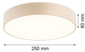 Argon 7296 - Plafoniera DARLINGOS 2xE27/15W/230V, diam. 25 cm, beige