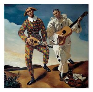 Quadro famoso André Derain - Arlecchino e Pierrot
