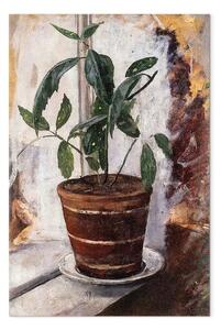 Quadro famoso Edvard Munch - Potted Plant on the Windowsill