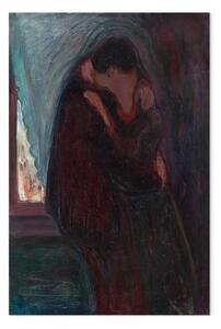 Riproduzione quadro Edvard Munch - Il bacio
