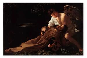 Riproduzione Caravaggio - San Francesco in estasi