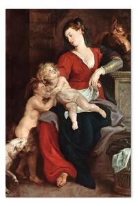 Riproduzione quadro Peter Paul Rubens - La Sacra Famiglia con la Cesta