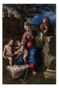 Riproduzione quadro Rafael Santi - Sacra Famiglia sotto la Quercia