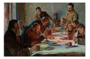 Riproduzione quadro Jacek Malczewski - Vigilia di Natale in Siberia