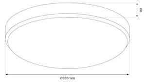 Plafoniera LED da bagno MAYA LED/15W/230V diametro 33 cm IP44 oro