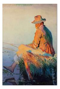 Riproduzione quadro Leon Wyczolkowski - Pescatore