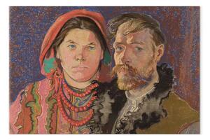 Riproduzione quadro Stanislaw Wyspianski - Autoritratto con moglie