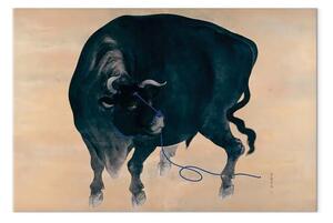 Quadro su tela Mochizuki Gyokusen - Il toro nero