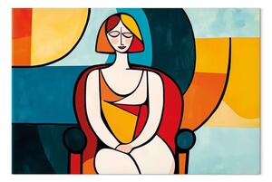 Quadro contemporaneo Ispirazioni Picasso - Donna che riposa sulla poltrona