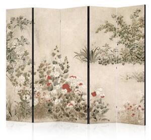 Paravento separè Kitagawa Sosetsu- Flowers of the Four Seasons
