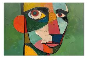 Quadro contemporaneo Ispirazioni Picasso - Ritratto di uomo con orecchio rosso