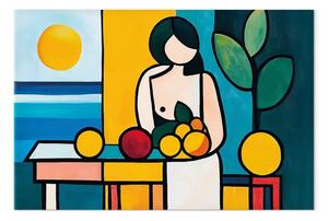 Quadro contemporaneo Ispirazioni Picasso - Ritratto di donna sul mare
