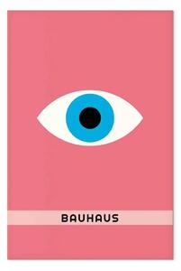 Quadro contemporaneo Occhio Bauhaus - grafica minimalista con scritta ispirata al modernismo
