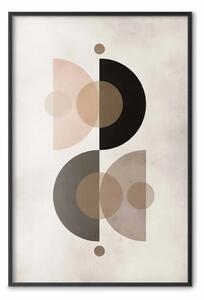 Poster: Dual Balance – Geometric Composition of Semi-Circles and Circles