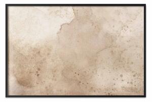 Poster: Beige Stains – effect of an old surface with natural smudges and marks