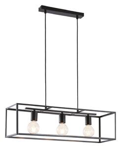 Lindby lampada a sospensione Emily, 72 cm, nero, 3 luci, metallo