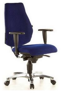 Sedia ergonomica Topstar Wellness / Sedia da ufficio Sitness 30, modello Al.K2, rivestita in tessuto blu
