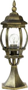Lampada da piedistallo rustica per esterni 50 cm E27 in alluminio dorato BREST lampada da terra per esterni illuminazione da giardino