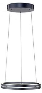 PAUL NEUHAUS Lampada a sospensione a LED PURE E-Loop, alimentazione elettrica, 2700-5000 K, grigio mistico, 2550-15