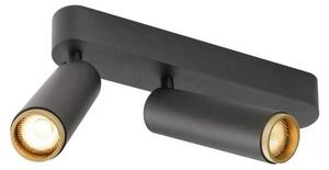 SLV 1009078 GRIP! M, plafoniera, doppia, FASE, 2700 K, 28 W, 42°, nero / oro