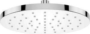AquaCraft soffione doccia rotondo 250 mm | doccia a pioggia cromata | portata 12 l/min | design sottile | soffione in plastica ABS | montaggio a soffitto con attacco standard