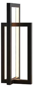 Lampada da tavolo LED Lucande Hylda, altezza 42 cm, nero, alluminio