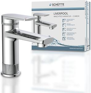 Miscelatore per lavabo SCHÜTTE LIVERPOOL, miscelatore per bagno con bocca a scomparsa lavabo, miscelatore per bagno con bocca a scomparsa