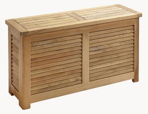 Cassapanca stretta in legno di teak fatta a mano Storage