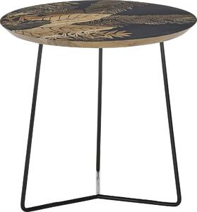 Tavolino >MIRANDELA< con stampa floreale, legno massello di mango - 55x50x55 (LxHxP)
