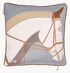 Cuscino in velluto Cheval