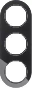 Berker 10132016 Cornice in vetro, nera, serie R.classic