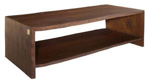 MASSIVMOEBEL24 | tavolino da salotto in legno di Acacia 150x70x45 marrone laccato PURE ACACIA #009