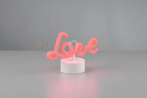 Amor lampada da tavolo led scritta love h. 14cm led 1w