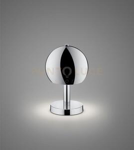 Boccia lampada da tavolo metallo cromo h. 29cm 1 attacco e27