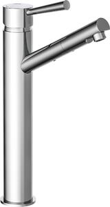 Miscelatore per lavabo SCHÜTTE CORNWALL, rubinetto di design per lavabo da appoggio, cromo