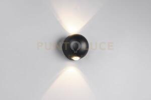 Avisio applique da esterno led 4w 500lm, 3000k sfera bi-emissione n