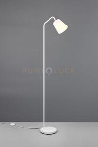 Buddy piantana metallo bianco con paralume bianco h. 148cm 1 luce a