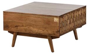 MASSIVMOEBEL24 | MOSAYK #116 Tavolino da salotto in legno di acacia laccato / natur 70x70x40
