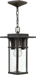 Lampada a sospensione da esterno 1xE27 nera Manhattan Hinkley HK-MANHATTAN8-S