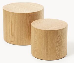 Set di 2 tavolini in legno Dan