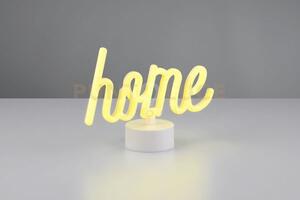 Casa lampada da tavolo led scritta home h. 17cm led 1w