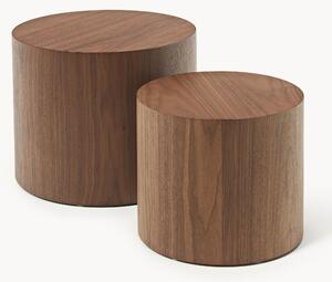 Set di 2 tavolini in legno Dan