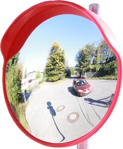 TRUTZHOLM Specchio di sicurezza rotondo 60 cm con supporto orientabile Specchio stradale