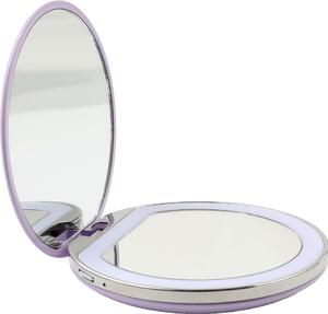 AILORIA MAQUILLAGE - Specchio tascabile con illuminazione LED dimmerabile (USB) LILA