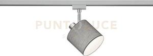 Duoline tommy spot orientabile paralume grigio d. 12cm per sistema 