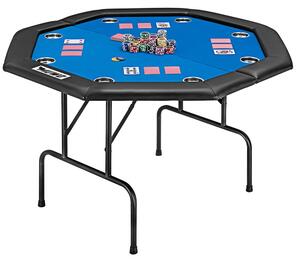 Tavolo da poker pieghevole MUWO modello MW-386, per 8 giocatori, colore blu. (Unica taglia disponibile)