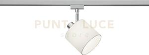 Duoline tommy spot orientabile paralume bianco d. 12cm per sistema 